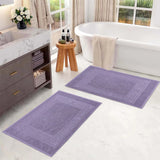 Egyptian Cotton Greek Key Infinity Border Bath Mat Set of 2