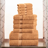 Madison Egyptian Cotton Plush Heavyweight 10 Piece Towel Set