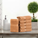 Superior Madison Egyptian Cotton Plush Face Towel Washcloth Set of 6
