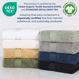 Oregon Organic Cotton Medium Weight Solid Bath Sheet, Set of 2