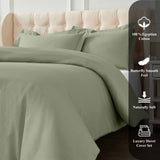 1200 Thread Count Egyptian Cotton Solid Duvet Cover Set