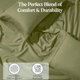 1200 Thread Count Cotton Rich Solid Deep Pocket Bed Sheet Set