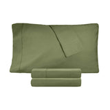 100% Cotton Percale 300 Thread Count Solid Deep Pocket Sheet Set