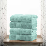 Egyptian Cotton Plush Heavyweight Bath Towel Set of 4