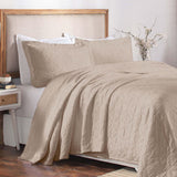 Serenity Cotton Matelasse Celtic Circle Airy Bedspread Set