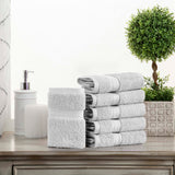 Superior Madison Egyptian Cotton Plush Face Towel Washcloth Set of 6