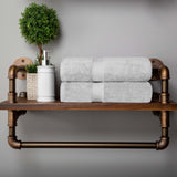 Madison Egyptian Cotton Plush Thick Absorbent Bath Towel Set of 2