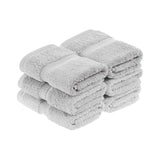 Superior Madison Egyptian Cotton Plush Face Towel Washcloth Set of 6