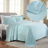 Solitaire Jacquard Matelassé Cotton Diamond Solitaire Bedspread Set