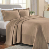 Solitaire Jacquard Matelassé Cotton Diamond Solitaire Bedspread Set