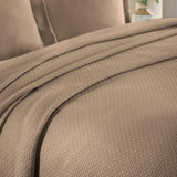 Solitaire Jacquard Matelassé Cotton Diamond Solitaire Bedspread Set