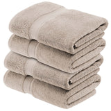 Egyptian Cotton Plush Heavyweight Bath Towel Set of 4