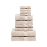 Madison Egyptian Cotton Plush Heavyweight 10 Piece Towel Set