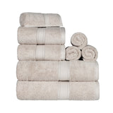 Madison Egyptian Cotton Plush Heavyweight 8 Piece Towel Set