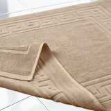 Egyptian Cotton Greek Key Infinity Border Bath Mat Set of 2