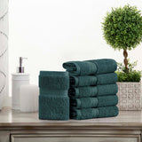 Superior Madison Egyptian Cotton Plush Face Towel Washcloth Set of 6