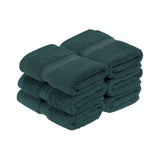 Superior Madison Egyptian Cotton Plush Face Towel Washcloth Set of 6