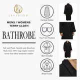 Cotton Ultra Soft Terry Bath Robe Adult Unisex Lightweight Bathrobe