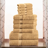 Madison Egyptian Cotton Plush Heavyweight 10 Piece Towel Set