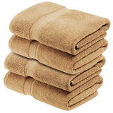 Egyptian Cotton Plush Heavyweight Bath Towel Set of 4