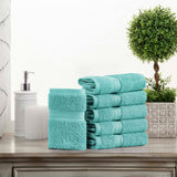 Superior Madison Egyptian Cotton Plush Face Towel Washcloth Set of 6