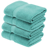 Egyptian Cotton Plush Heavyweight Bath Towel Set of 4
