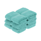 Superior Madison Egyptian Cotton Plush Face Towel Washcloth Set of 6
