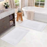 Egyptian Cotton Greek Key Infinity Border Bath Mat Set of 2