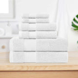 Turkish Cotton Highly Absorbent Solid 6 Piece Towel Set
