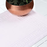 Egyptian Cotton Greek Key Infinity Border Bath Mat Set of 2