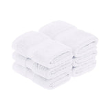 Superior Madison Egyptian Cotton Plush Face Towel Washcloth Set of 6