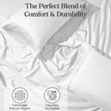 1200 Thread Count Cotton Rich Solid Deep Pocket Bed Sheet Set
