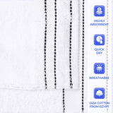 Niles Egyptian Giza Cotton Plush Heavyweight Soft 9 Piece Towel Set