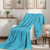 Fleece Plush Medium Weight Fluffy Soft Decorative Blanket Or Throw