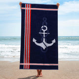 Anchor Cotton 4 Piece Oversized Beach Towel Set