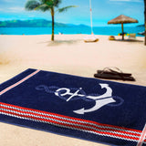 Anchor Cotton 4 Piece Oversized Beach Towel Set