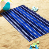 Aquast Stripe Cotton Oversized 4 Piece Beach Towel Set