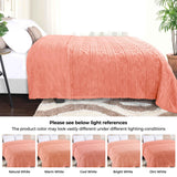 Arctic Boho Knit Jacquard Fleece Plush Medium Weight Fluffy Blanket