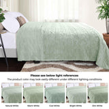 Arctic Boho Knit Jacquard Fleece Plush Medium Weight Fluffy Blanket