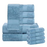 Aria Turkish Cotton Heavyweight Absorbent Solid 10 Piece Plush Towel Set