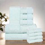 Aria Turkish Cotton Heavyweight Absorbent Solid 10 Piece Plush Towel Set