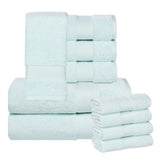 Aria Turkish Cotton Heavyweight Absorbent Solid 10 Piece Plush Towel Set