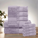 Aria Turkish Cotton Heavyweight Absorbent Solid 10 Piece Plush Towel Set