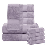 Aria Turkish Cotton Heavyweight Absorbent Solid 10 Piece Plush Towel Set
