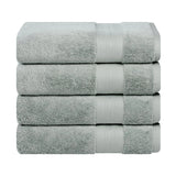 Aria Turkish Cotton Solid Heavyweight Plush Bath Towel Set of 4