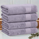Aria Turkish Cotton Solid Heavyweight Plush Bath Towel Set of 4