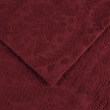 Aspen Cotton Blend Jacquard Floral Scalloped Edge Bedspread Set