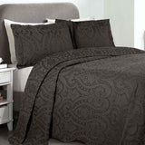 Aspen Cotton Blend Jacquard Floral Scalloped Edge Bedspread Set