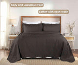 Aspen Cotton Blend Jacquard Floral Scalloped Edge Bedspread Set