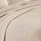 Basket Weave Matelasse Cotton Bedspread Set